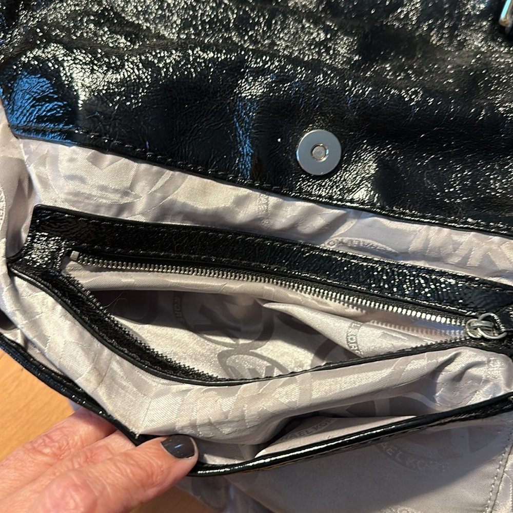 Michael Kors Black Patent Leather Satchel - Picture 12 of 16